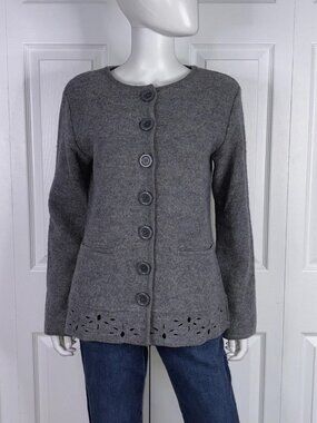 RINO ROSSI women's wool cardigan size Small